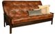 Kodiak Furniture Monterey Oregon Trail Saddle/Espresso Queen Futon with Mattress-0