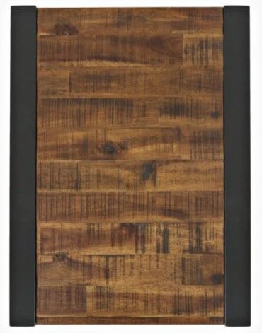 Jofran Inc. Loftworks Black/Brown Chairside Table-3