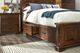 Mavin Customizable Longmeadow Queen Panel Bed High Footboard with Side Drawer-2