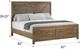 Emerald Home Pine Valley Caramel Brown King Panel Bed-2