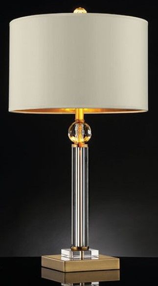 Furniture of America® Charis Gold/Ivory Table Lamp-1