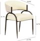 TOV Furniture Tatum Black/Cream Dining Chair-2