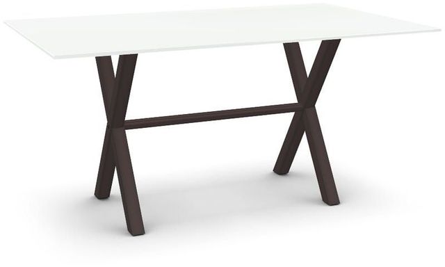Amisco Andre White Glass Table-0