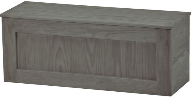 Crate Designs™ Furniture Graphite Wood Top Storage Bench-0
