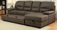 Furniture of America® Alcester 2-Piece Brown Right-Arm Facing Pullout Sleeper Sectional and Chaise-3