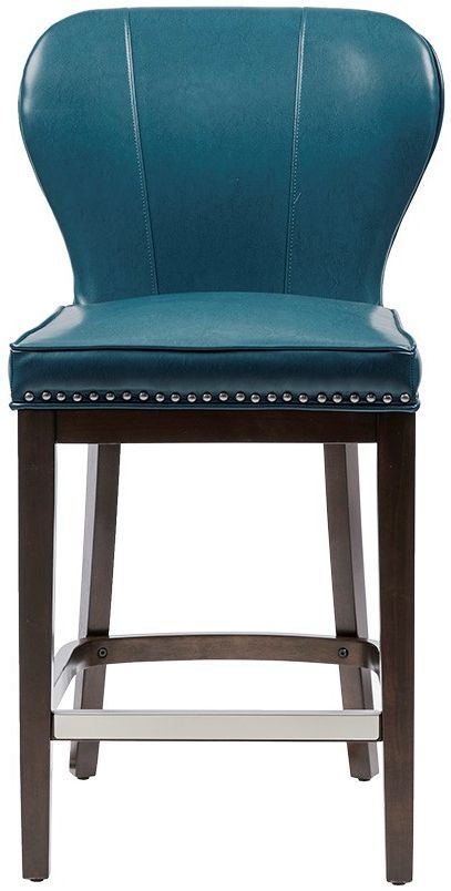 Olliix by Madison Park Blue/Brown Hilton Counter Stool-1