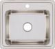Elkay Lustertone® Classic Lustrous Satin 22" x 19-1/2" x 10-1/8" 1-Hole Single Bowl Drop-In Sink-1