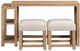 Liberty Furniture Corso 3-Piece Natural/Taupe Console Table and Stool Set-2
