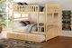 Homelegance® Bartly Natural Pine Youth Full/Full Bunk Bed with Twin Trundle-1