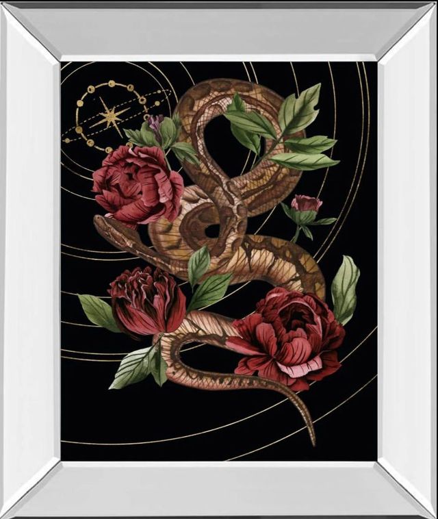 Classy Art Burn and Shine II by Melissa Wang Mirror Framed Wall Art-0