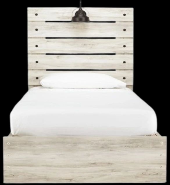 Signature Design by Ashley® Cambeck Whitewash Youth Twin 2-Drawer Storage Panel Bed-2