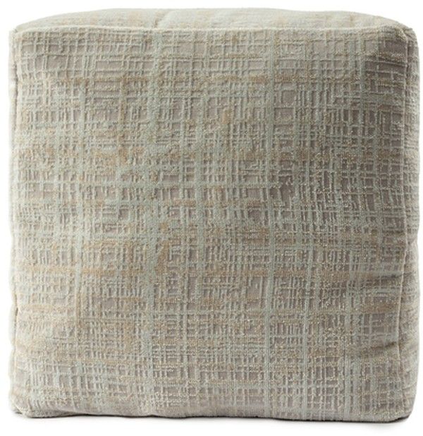 LR Home Beige Pouf-1