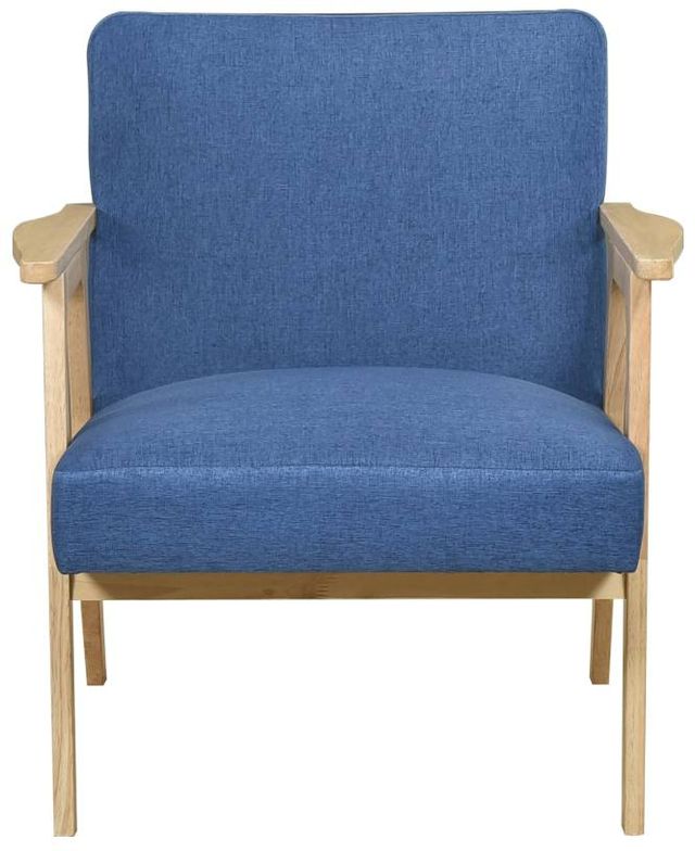 Homelegance® Omara Blue/Natural Accent Chair-2