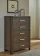 Signature Design by Ashley® Radkin Burnished Brown 5-Drawer Chest-1