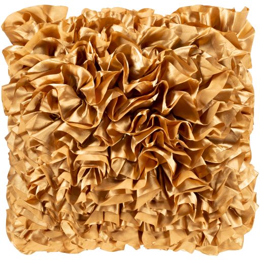 Surya Prom Mustard 22"x22" Toss Pillow with Polyester Insert-0
