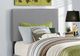 Monarch Specialties Inc. Grey Faux Leather Twin Bed-4
