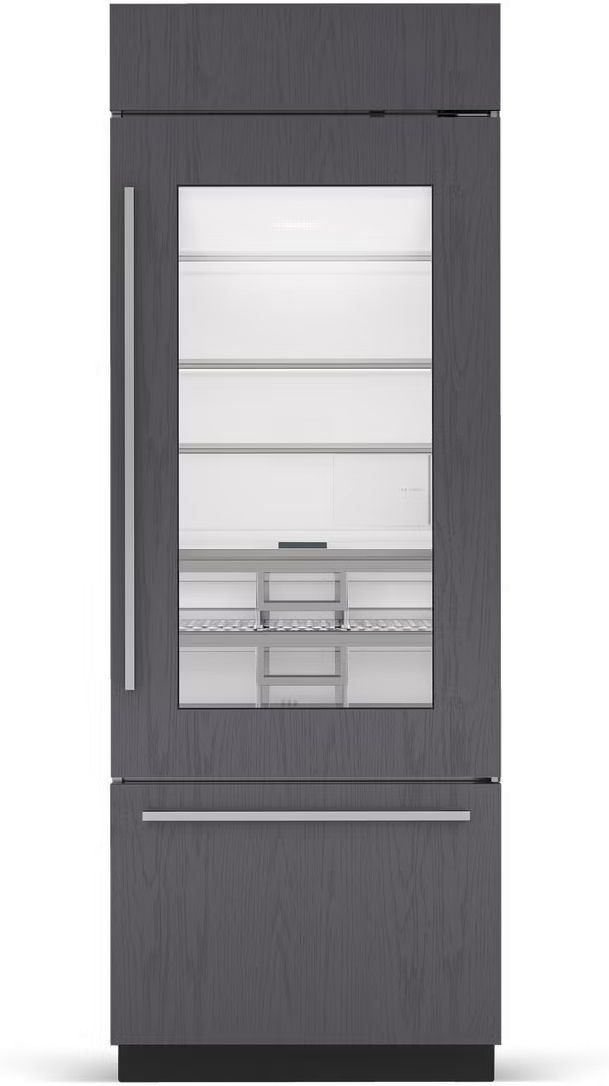 Sub-Zero® Classic Series 30" 17 Cu. Ft. Panel Ready Right Hinge Built-In Bottom Freezer Refrigerator with Glass Door-0