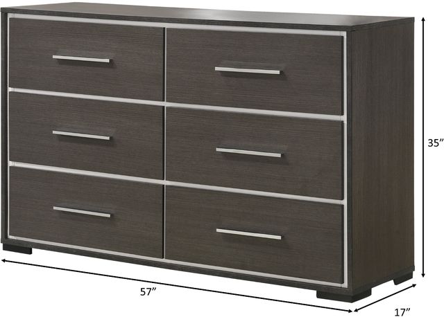Crown Mark Sharpe Gray Dresser-2
