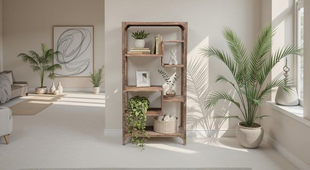 Nest Home Collections Morgan Natural Gray Etagere-1