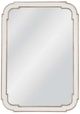 Bassett Mirror Sasha Silver Leaf/White Wall Mirror-0