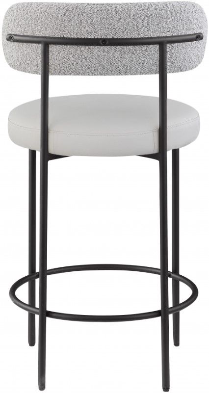Meridian Furniture Beacon Taupe Leather Counter Stool-4