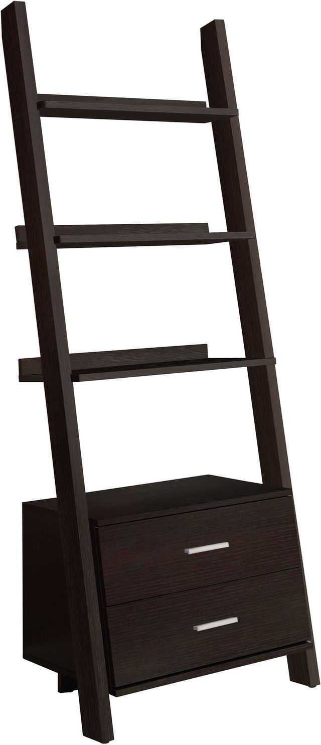 Monarch Specialties Inc. Espresso Ladder Bookcase-1