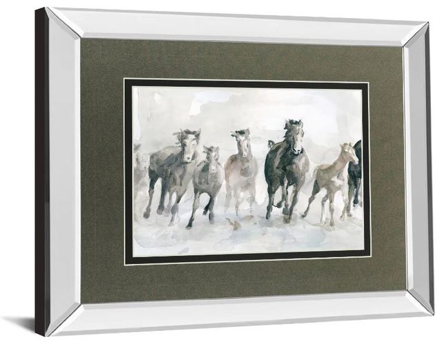 Classy Art Running Wild by Carol Robinson Mirror Framed Wall Art-1