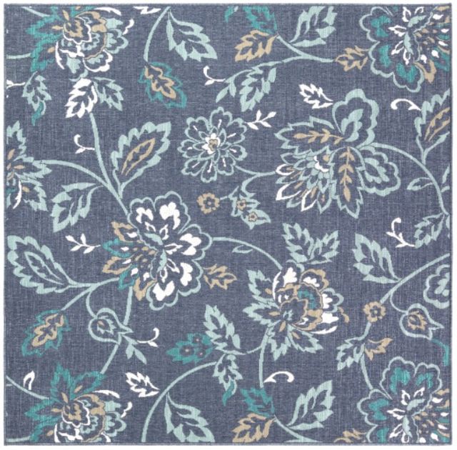 Surya Alfresco Navy/Teal 5'x8' Area Rug-2