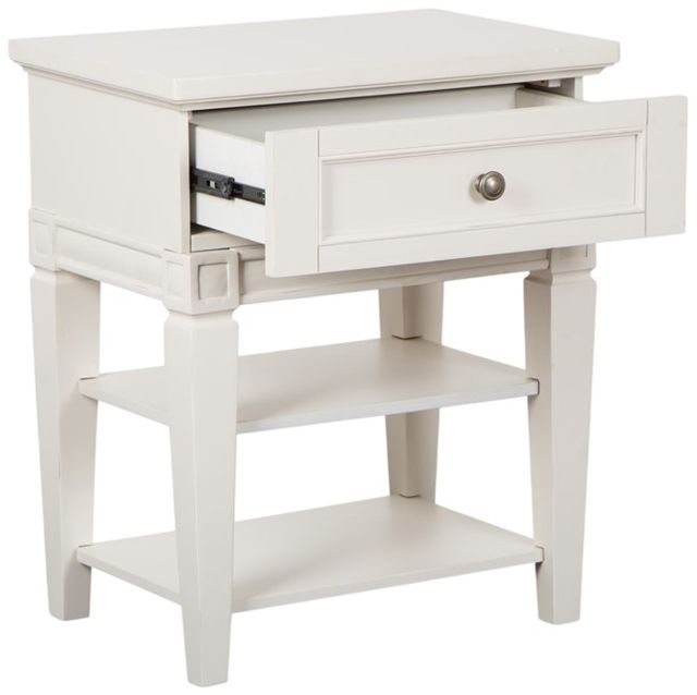 Magnussen Home® Willowbrook Egg Shell White Open Nightstand-3
