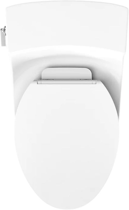 KOHLER® San Souci® White 1-Piece Compact Elongated Toilet with Concealed Trapway, 1.28 Gpf-4