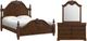 Elements International Northridge 3-Piece Cherry Queen Bedroom Set-0