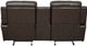 Homelegance® Marille Brown Manual Double Glider Reclining Loveseat with Center Console-3