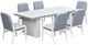 Intercon Nash 7-Piece Buff Aluminum/Fabric Outdoor Dining Table Set-0