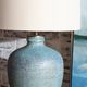 Crestview Collection Blaze Earthenware Blue Table Lamp-3