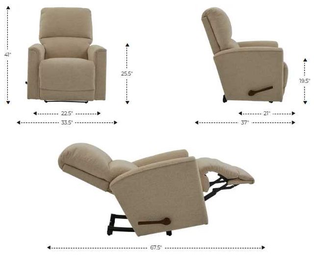 La-Z-Boy® Cade Linen Manual Wall Recliner-2