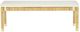 TOV Furniture Amara Cream/Natural Bench-2