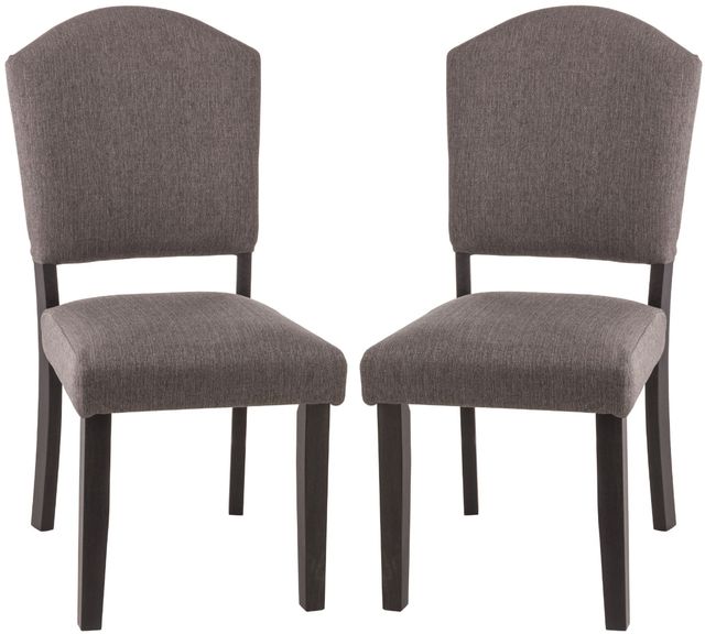 HH2 Home Emerson 2-Piece Gray Parson Dining Chairs-1