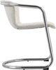 Moe's Home Collection Freeman 2-Piece Blended Cream/Chrome Frame Dining Chair Set-2