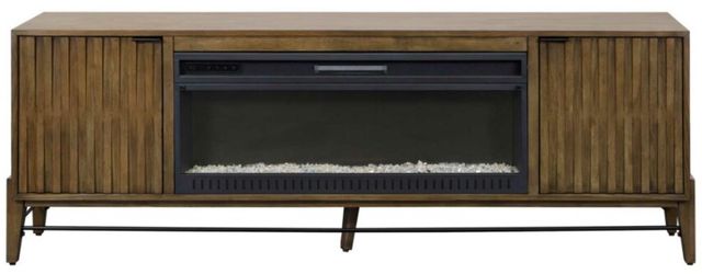 Martin Furniture Delray Golden Brown 82" Fireplace TV Stand-2
