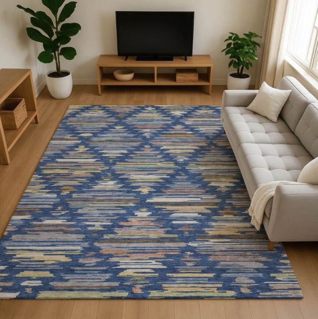 Dalyn™ Rug Company Kenner KN2 Navy 5'x8' Area Rug-1