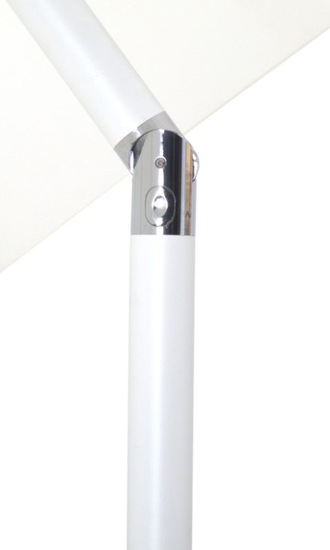 Meridian Furniture Fiji Matte White/White Aluminum Outdoor Patio Umbrella-4