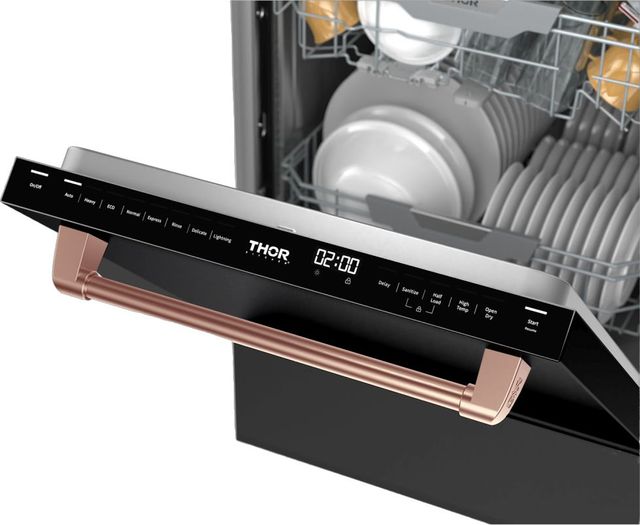 Thor Kitchen® Gordon Ramsay Series 24" Matte Black Top Control Built In Dishwasher-2