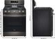 LG 30" Black Stainless Steel Probake Convection® Freestanding Gas Range with  Air Fry and EasyClean®-2
