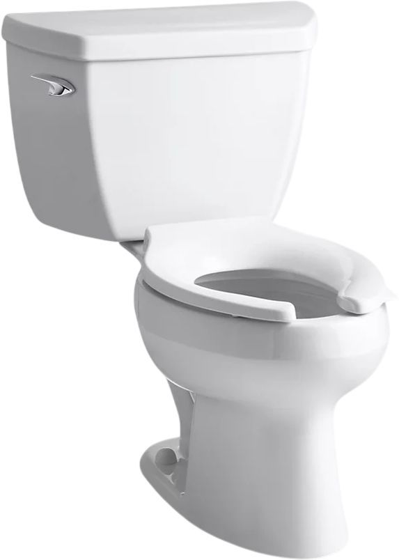 KOHLER® Wellworth® Classic White 2-Piece Elongated Toilet, 1.6 Gpf with Tank Cover Lock-0