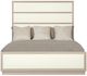 Bernhardt Axiom Linear Gray/White King Upholstered Panel Bed-2
