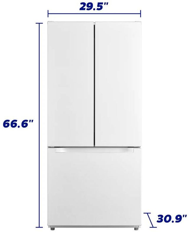Element® 30 in. 18.4 Cu. Ft. White French Door Refrigerator -3