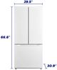 Element® 30 in. 18.4 Cu. Ft. White French Door Refrigerator -3