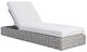 Bernhardt Salinas Bernhardt Exteriors Gray/White Fabric Outdoor Chaise-0