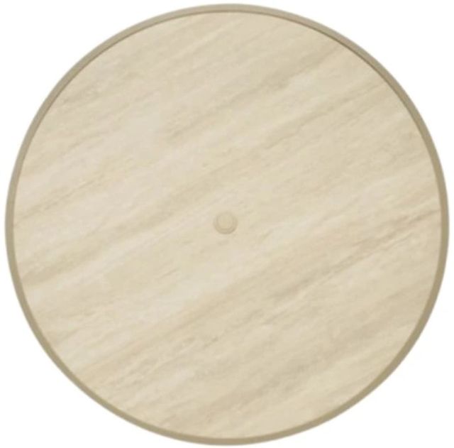 Signature Design by Ashley® Ocean Park Beige Aluminum Outdoor Dining Table-2