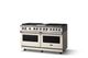 Viking® 5 Series 60" Pure White Pro Style Dual Fuel (NG) Range with Polished Chrome Trim-2